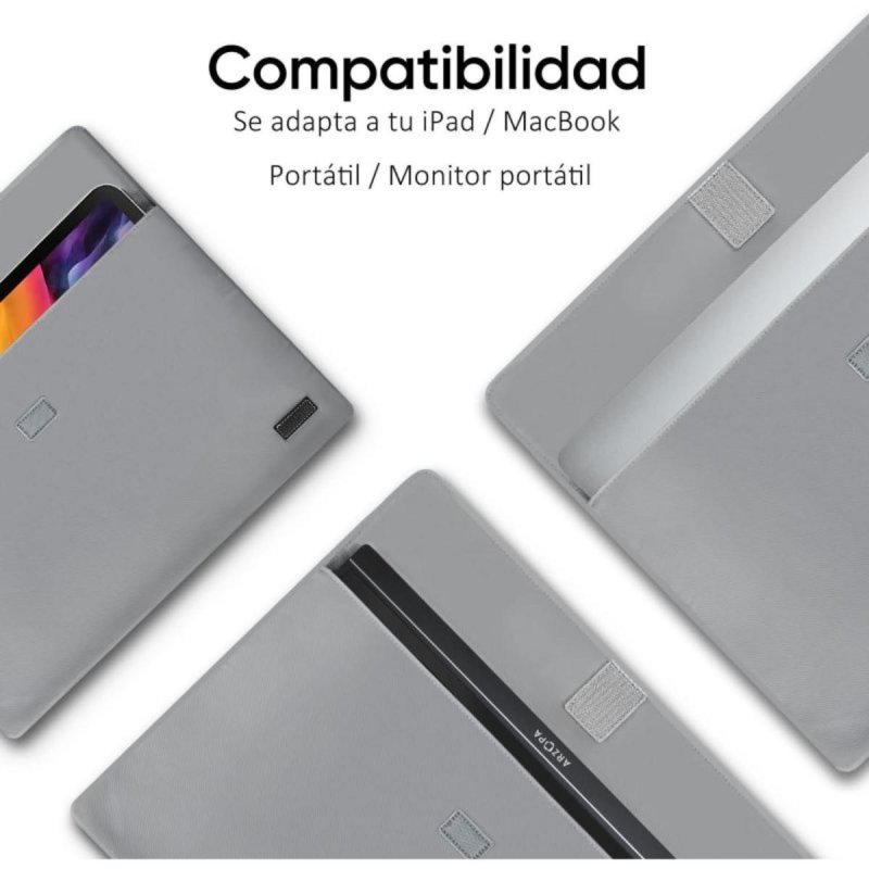 Thumbnail 1 de Funda Protectora ARZOPA 17.3" para Monitor Portátil en PU, Resistente al Agua y Cierre Magnético