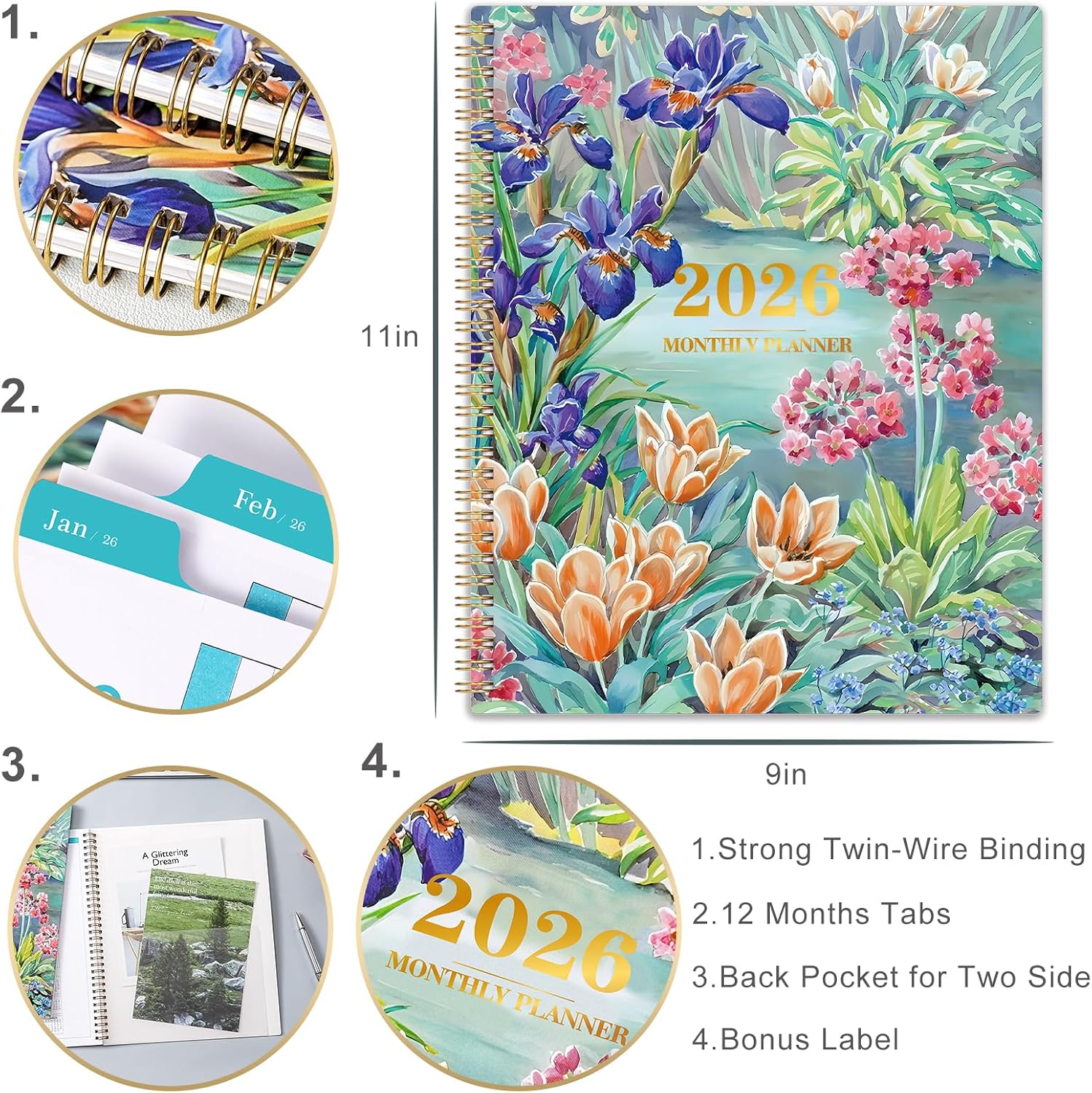 Thumbnail 5 de 2026 Monthly Planner for Daily Organizing 📓