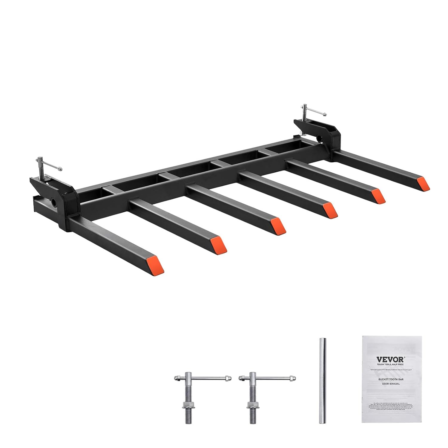 Detalle de VEVOR Clamp-On Debris Forks for 60-Inch Buckets