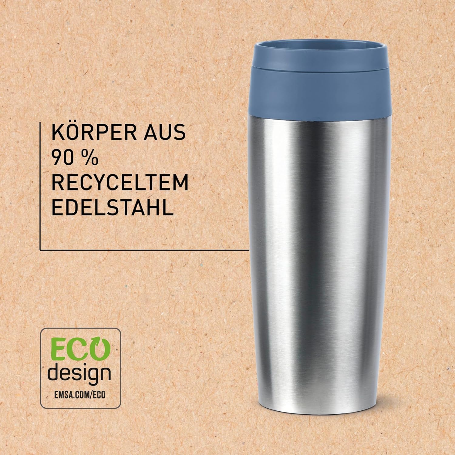Thumbnail 4 de Emsa Travel Mug Eco Isolierbecher 0,36 l – 100 % dicht, Quick-Press & Comfort-Schraubverschluss