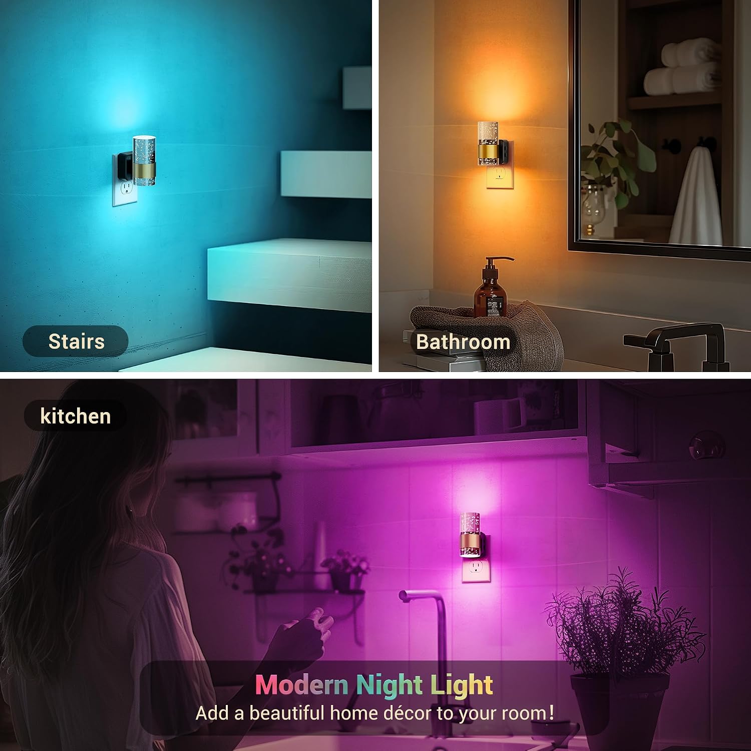Thumbnail 6 de JandCase Color-Changing Night Light 2-Pack