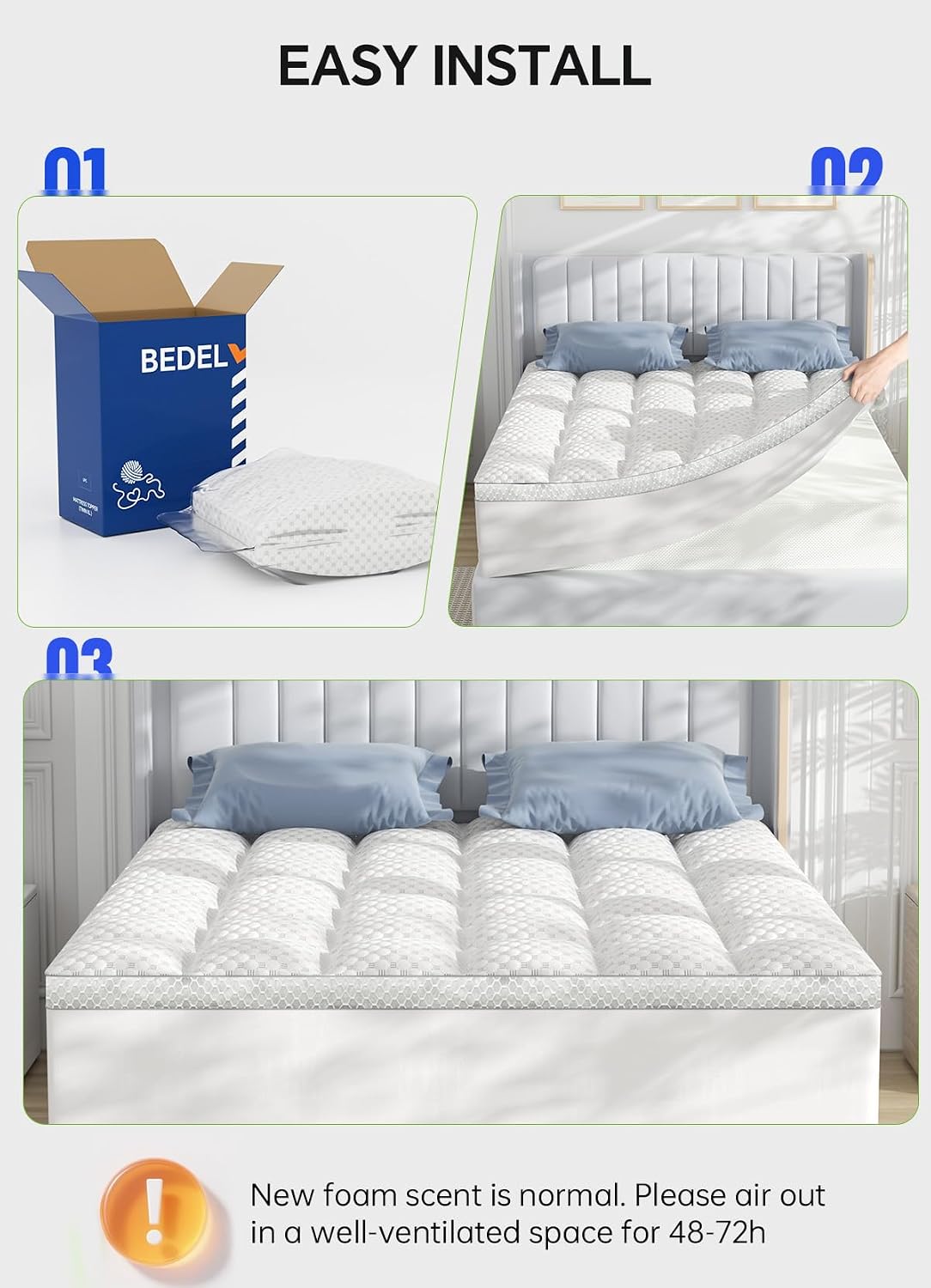 Detalle 2 de BEDELITE King Mattress Topper