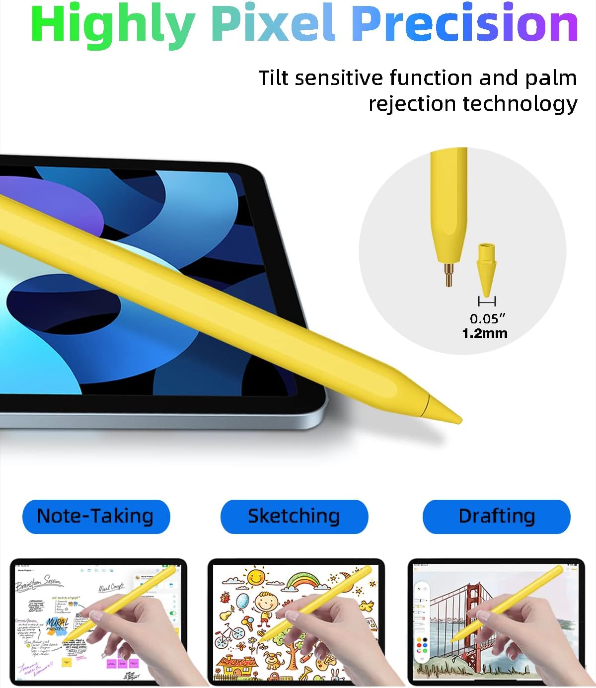 Thumbnail 4 de Gnanlen iPad Pencil 2nd Gen stylus for iPad Pro 11in