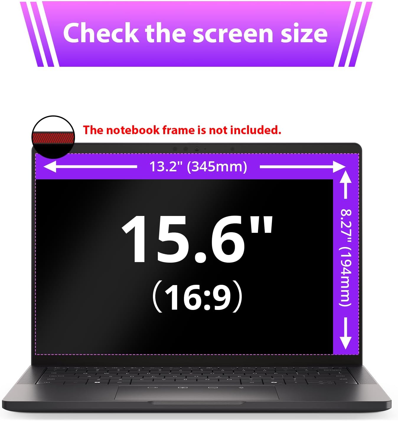 Thumbnail 2 de IPROKKO 15.6 inch privacy screen