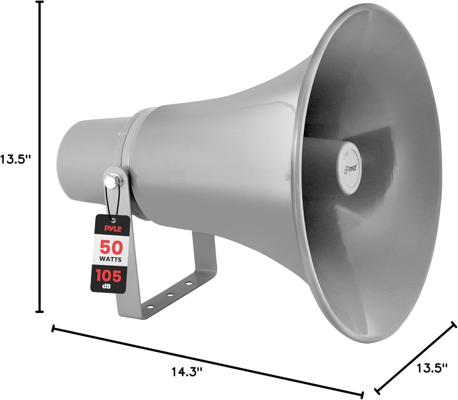Thumbnail 6 de Pyle PHSP131T 50W Compact PA Horn Speaker: 13.5 Inch Indoor/Outdoor Megaphone for 70V Systems