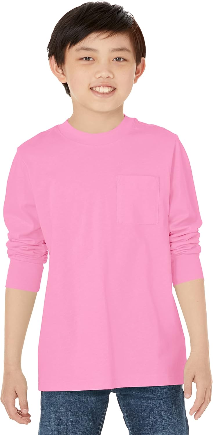 Thumbnail 6 de Amazon Essentials Unisex Kinder Langarm-T-Shirt mit Rippbündchen – 2er-Pack (Oversized, 100% Bio-Baumwolle)
