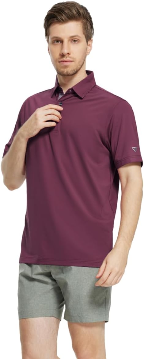 Thumbnail 1 de Men’s Short & Long Sleeve Performance Polo Shirts (Dry Fit, Solid Colors, UPF30+)