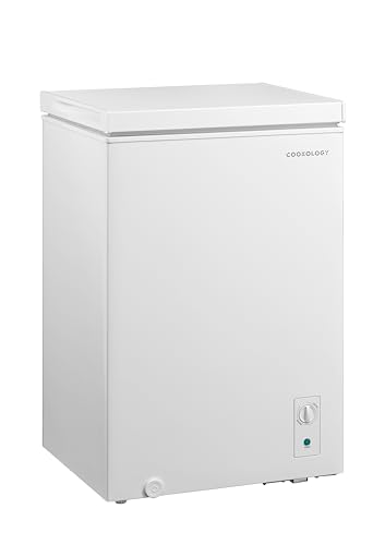 Detalle de Cookology 99L Freestanding Chest Freezer with Adjustable Feet (White)
