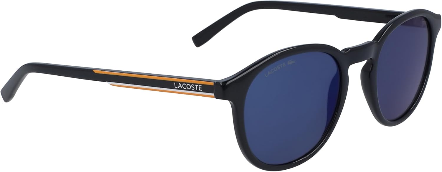 Thumbnail 2 de Lacoste L916S 214 Havana – lunettes de soleil rondes unisexes à fines rayures