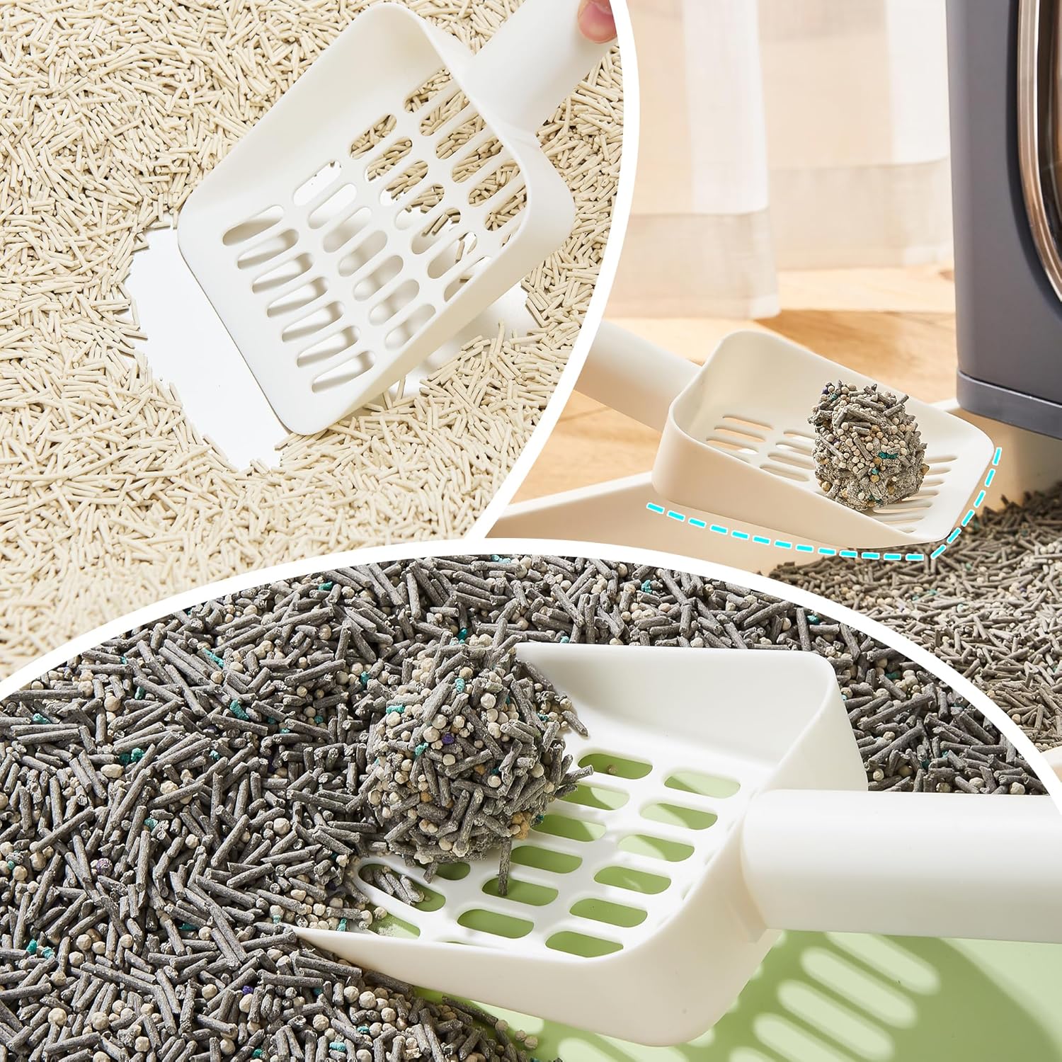 Detalle 2 de Vealind Cat Litter Scoops: Durable Non-Stick Shovel for Easy Cleaning