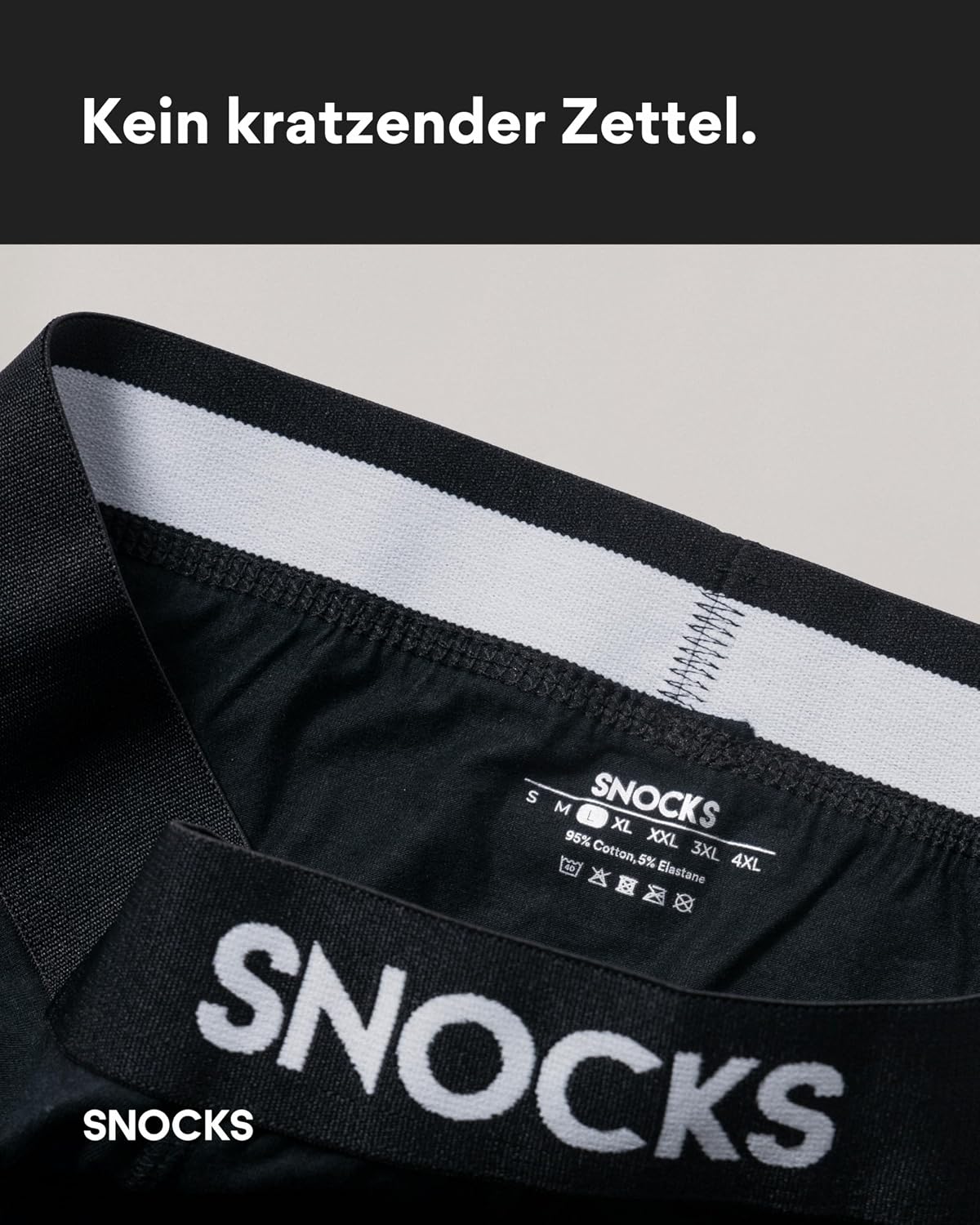Thumbnail 6 de Snocks Boxershorts Herren aus Bio-Baumwolle, 6er Pack – ohne Etikett, plastikfrei verpackt