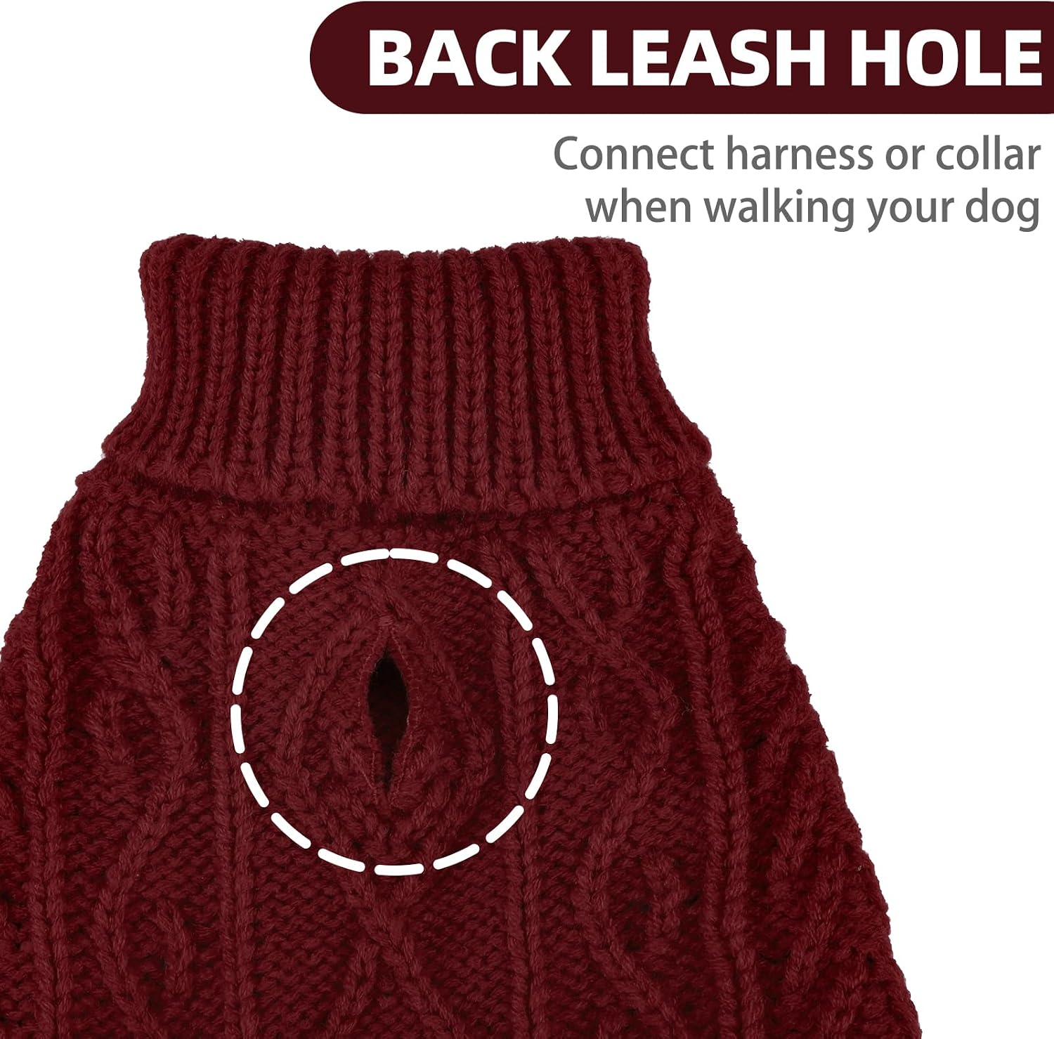 Thumbnail 3 de PUPTECK Dog Sweater, Size S