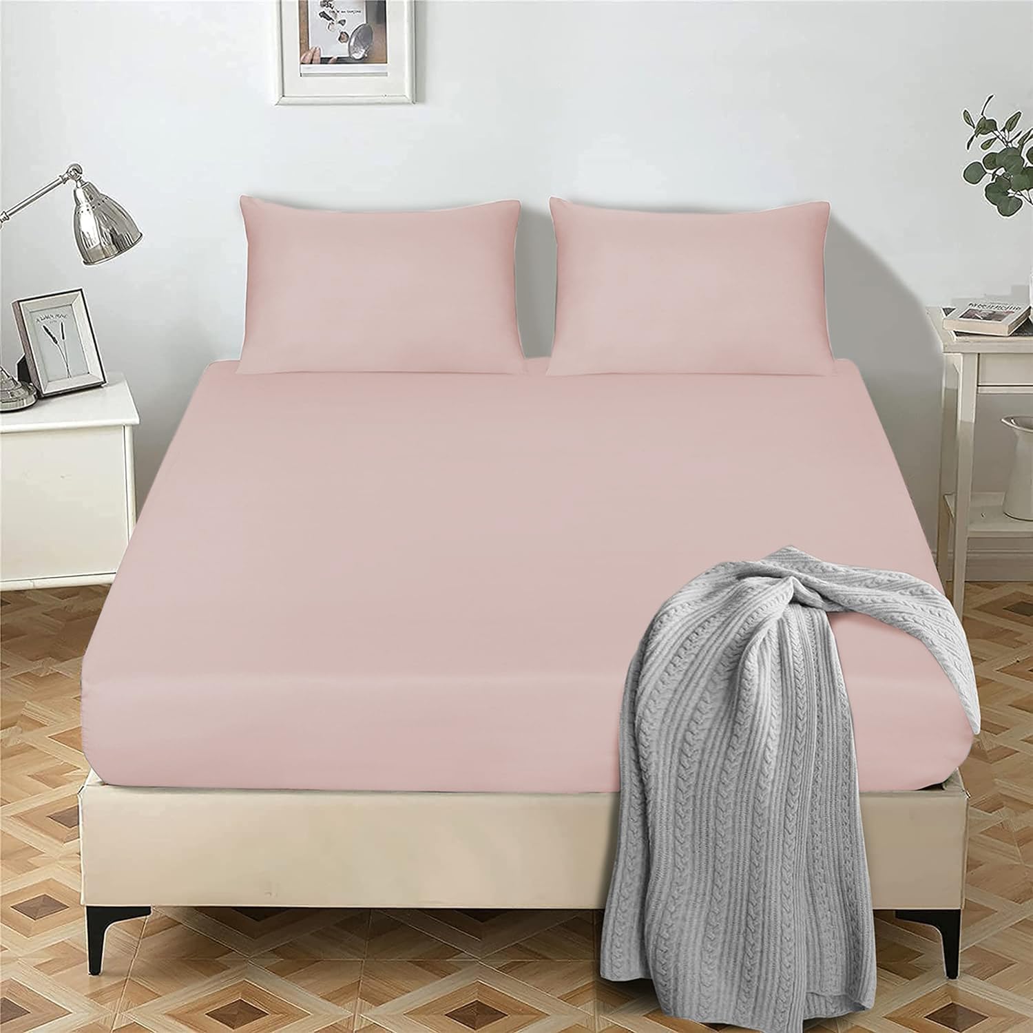 Thumbnail 6 de My home store Double Fitted Sheet 25 cm