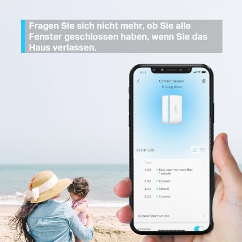 Detalle de Tapo T110 Smart-Kontakt-Sensor für Fenster und Türen