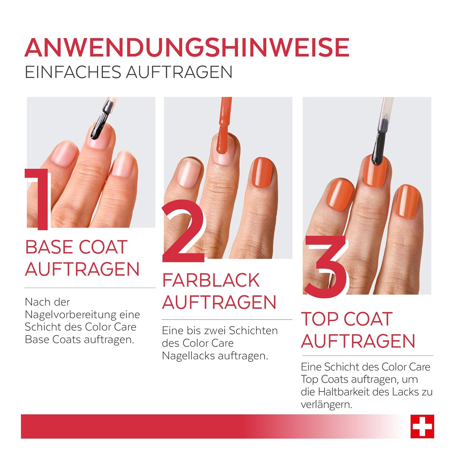 Detalle de PODERM TEEBAUM-Nagellack Color Care Mango – 2-in-1 Pflege & Farbergebnis für gelbe oder brüchige Nägel