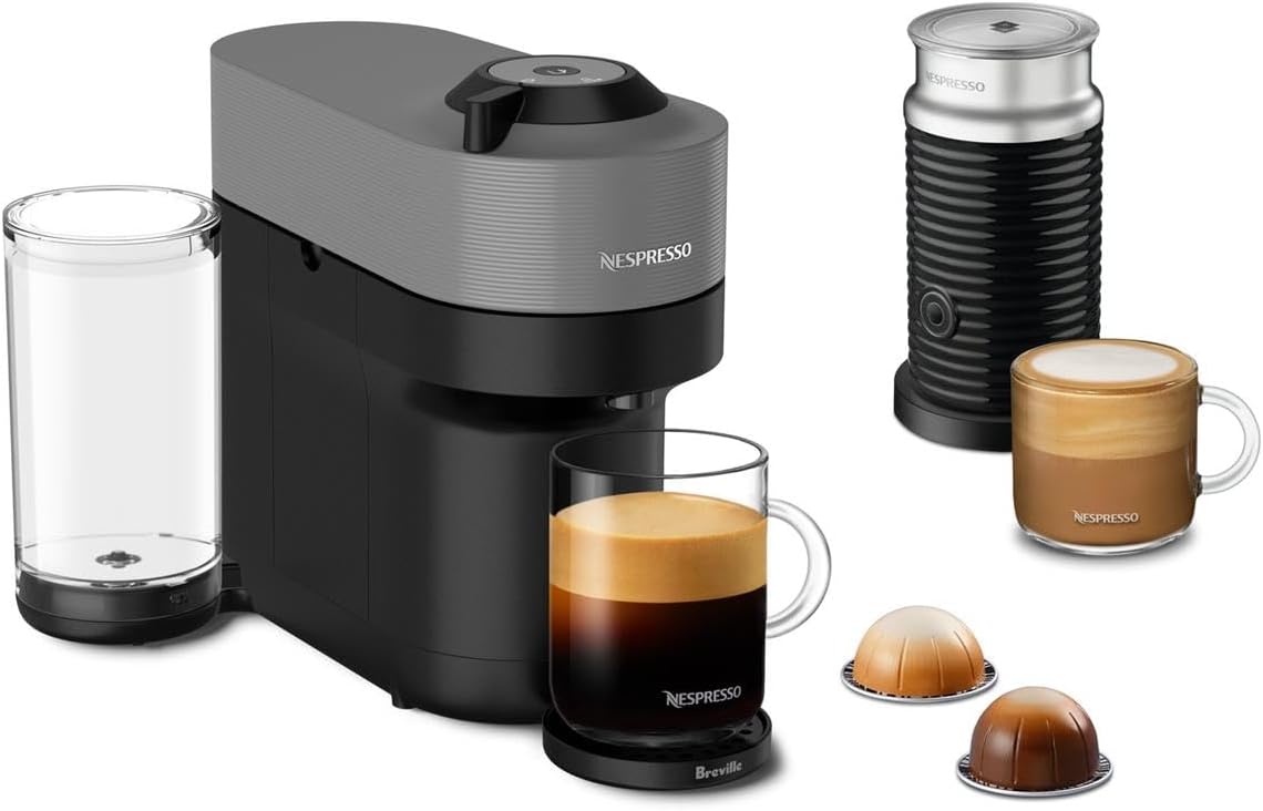 Detalle de Nespresso Vertuo Pop+ Coffee Machine, Dark Gray