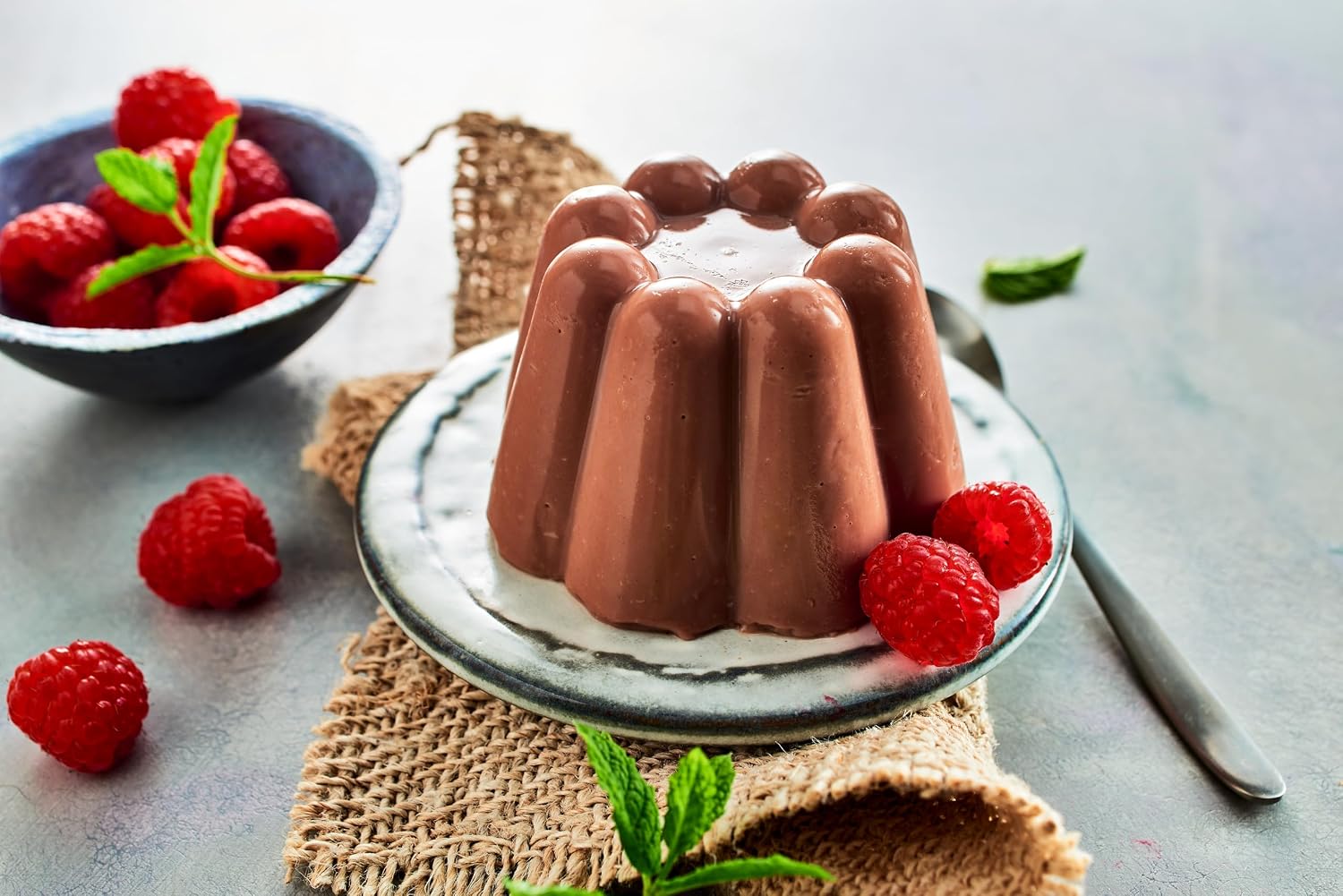 Detalle 2 de RUF Pudding Nougat – Puddingpulver für Nuss-Nougat-Pudding, glutenfrei, Großgebinde (1x2500 g)