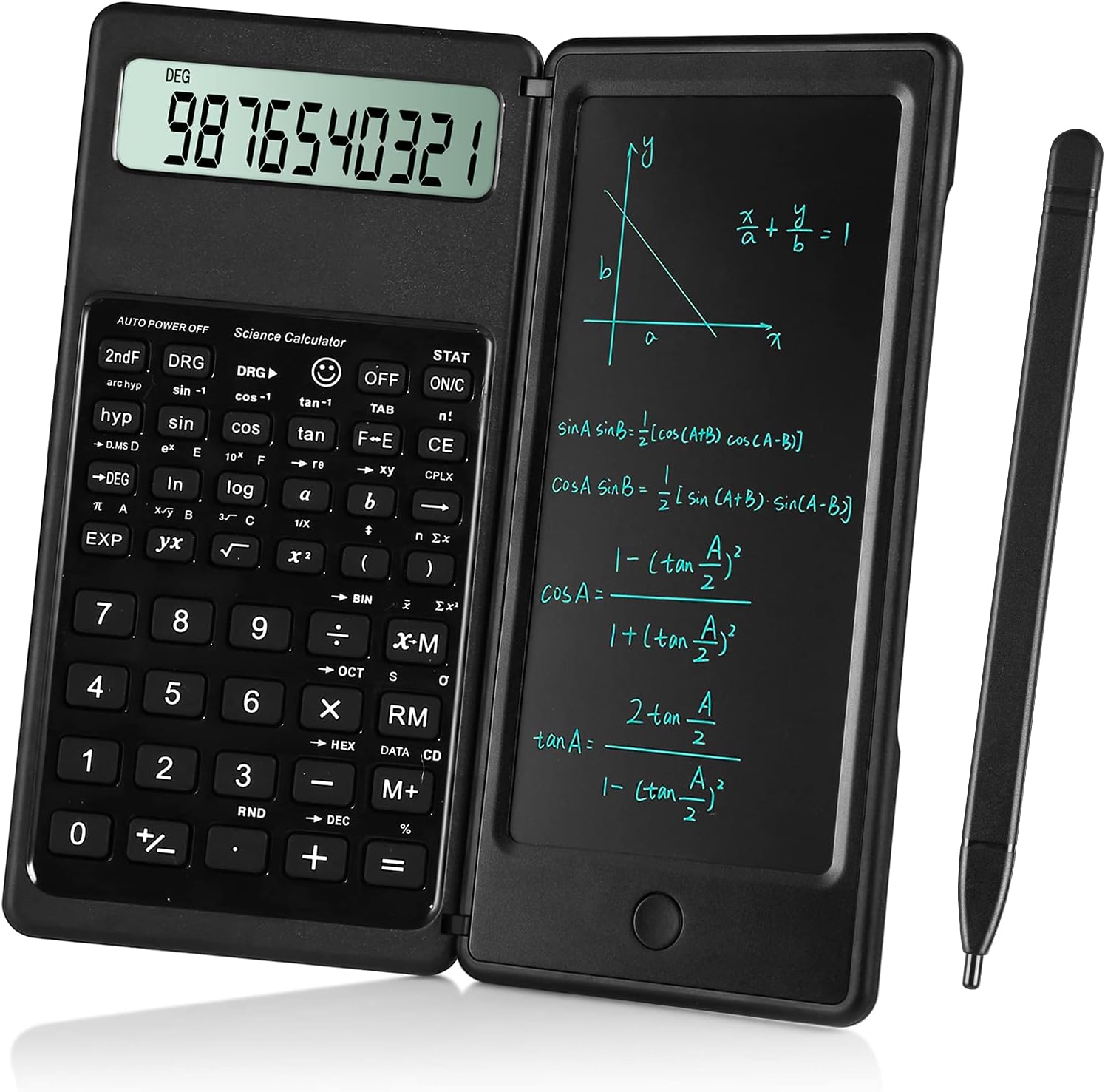Detalle de iPepul JSQ Scientific Calculator with 10-Digit LCD and Writing Pad