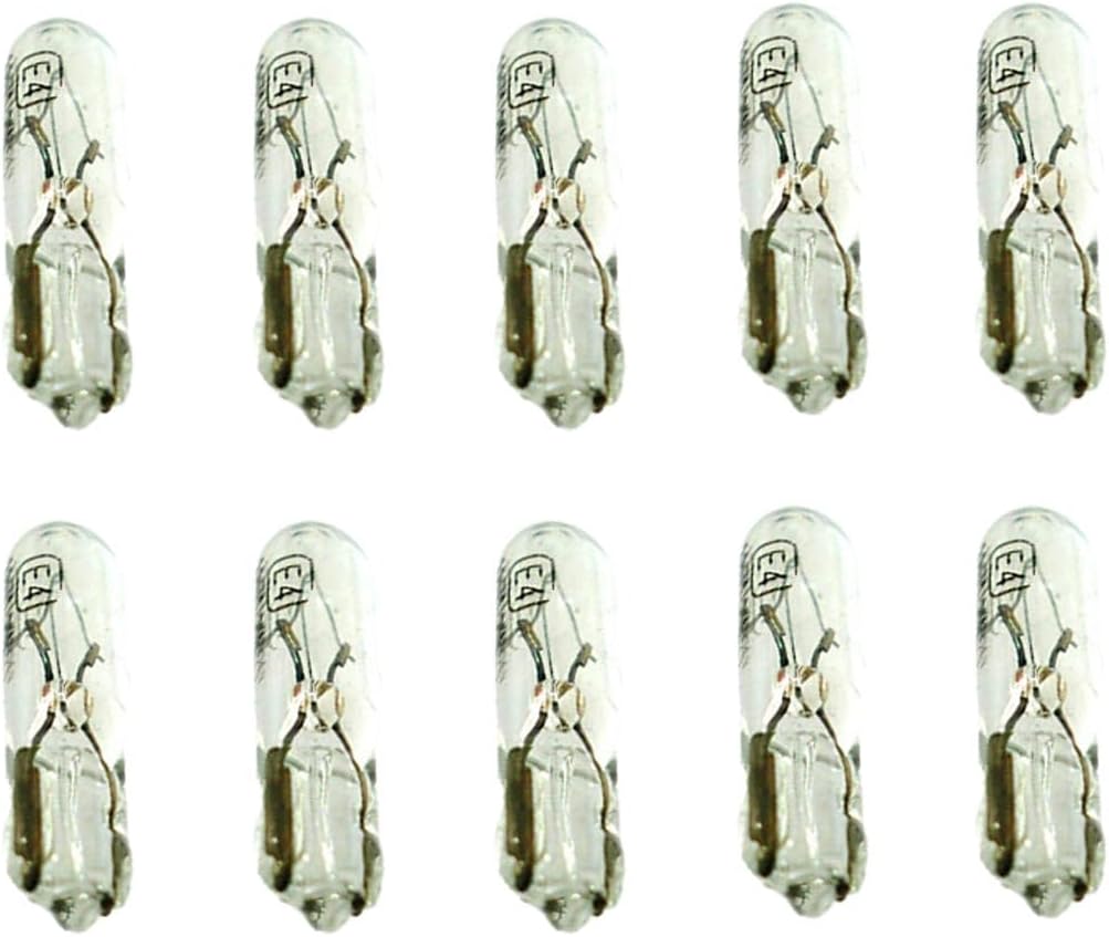 Detalle de CARALL 10 Pezzi Lampadine Alogene T10 W5W 12V 5W: kit di ricambio affidabile per auto e moto