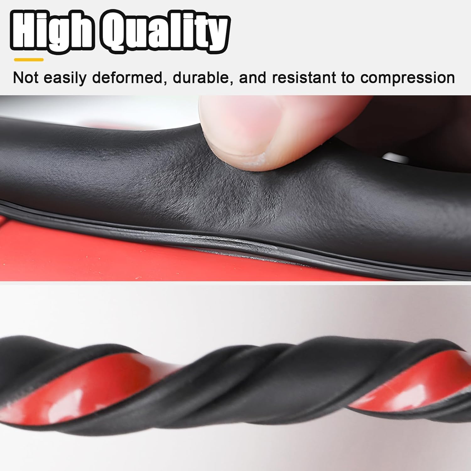 Thumbnail 2 de Symyda Automotive Weather Stripping Car Door Seal (D-Shape, 10x10mm, 6M/20ft)