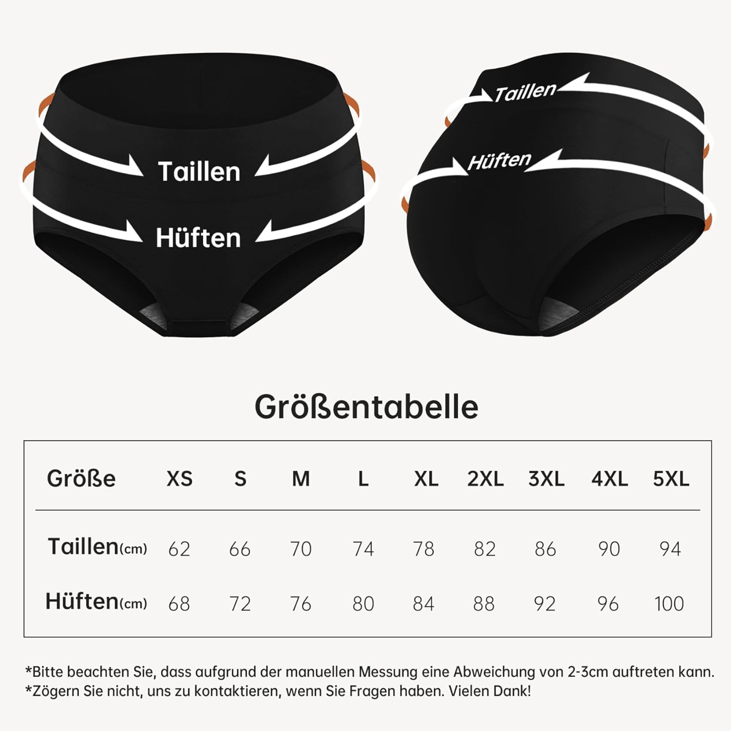 Thumbnail 6 de QINCAO Unterhosen Damen, 6er Pack Hohe Taille – Baumwolle, atmungsaktiv, elastisch