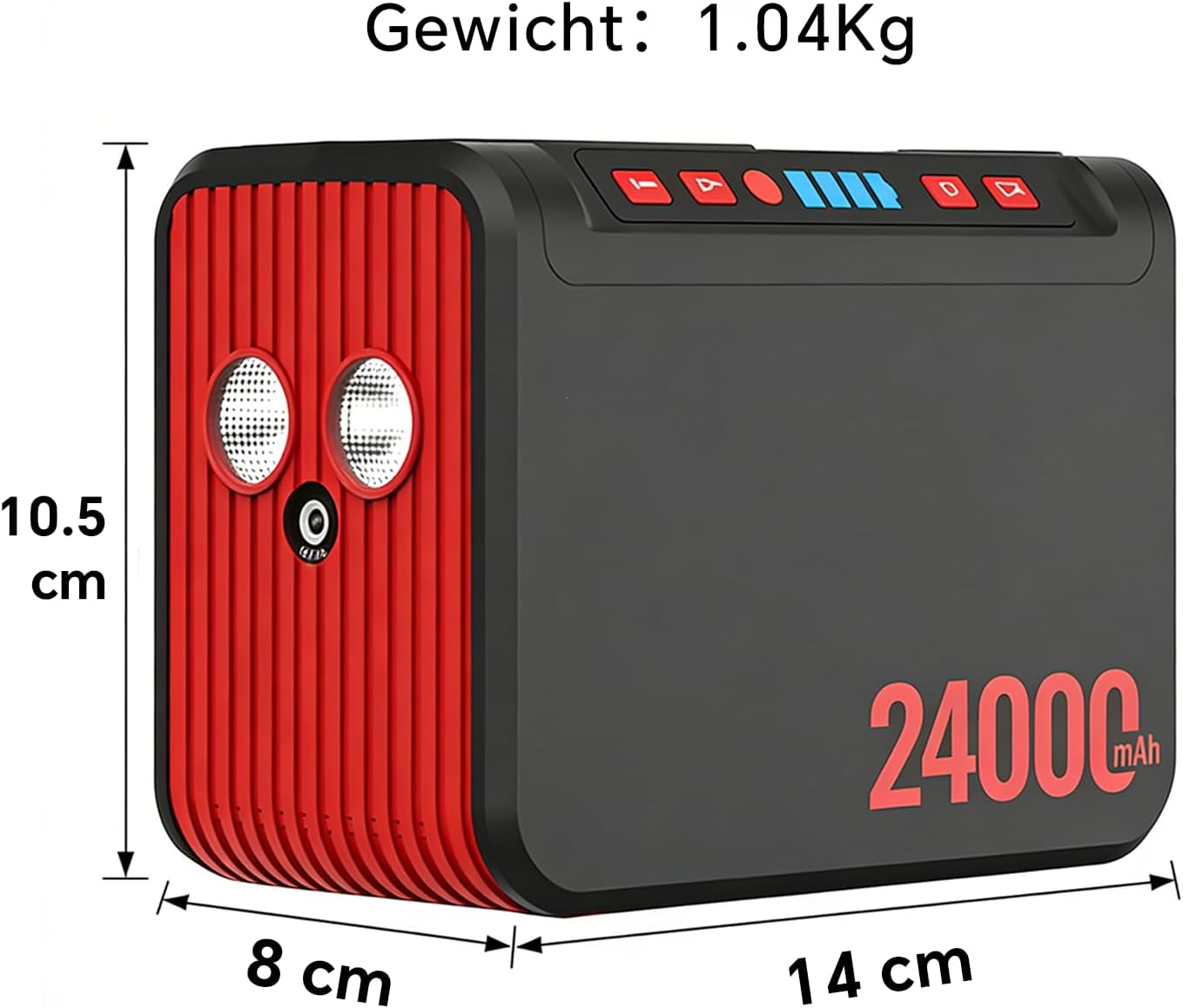 Thumbnail 2 de 88Wh Tragbare Powerstation mit 80W Ausgang – kompakte Notstrom-Lösung für Camping, Reisen und Notfälle