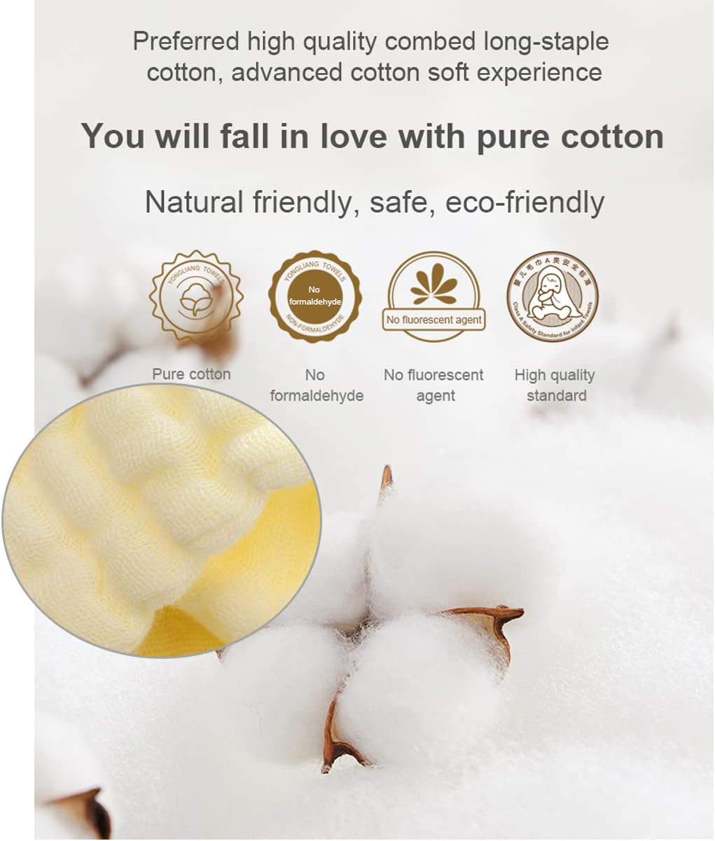 Thumbnail 3 de YeBon 6‑Layer Baby Muslin Towels 41in
