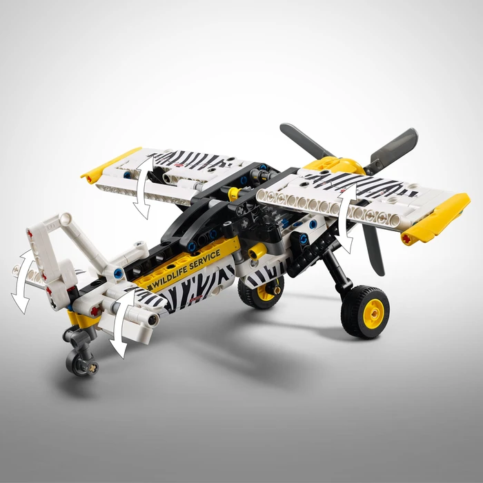 Detalle de LEGO Technic Propellerflugzeug 42198 – realistischer Flugspaß mit 333 Bausteinen