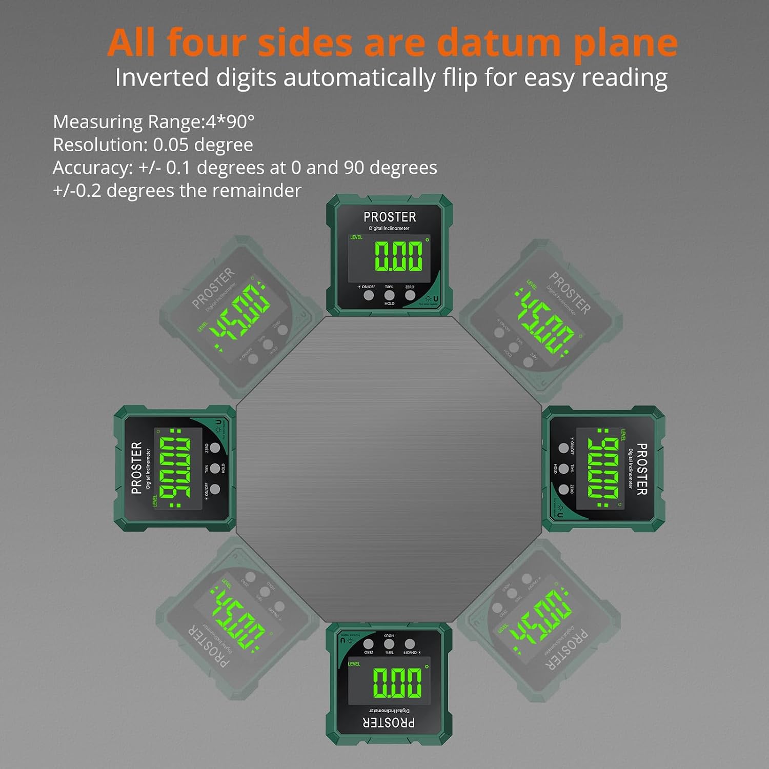 Detalle de Proster Digital Angle Finder IP54