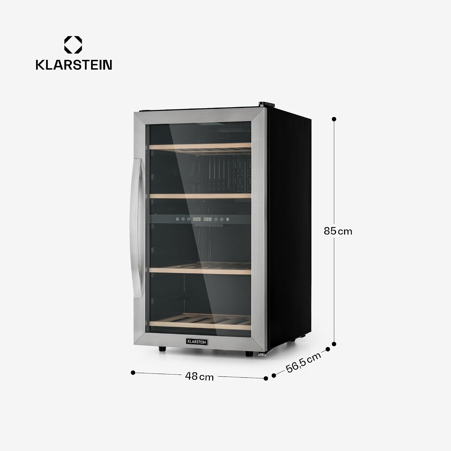 Thumbnail 6 de Klarstein 10045908 Dual-Zone Wine Cooler, 45 Bottles, 5–18 °C, Glass Door