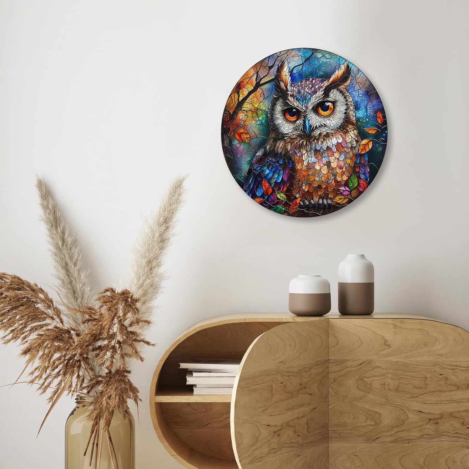 Detalle de Ruikiyart 200-Piece Wooden Owl Puzzles for Adults