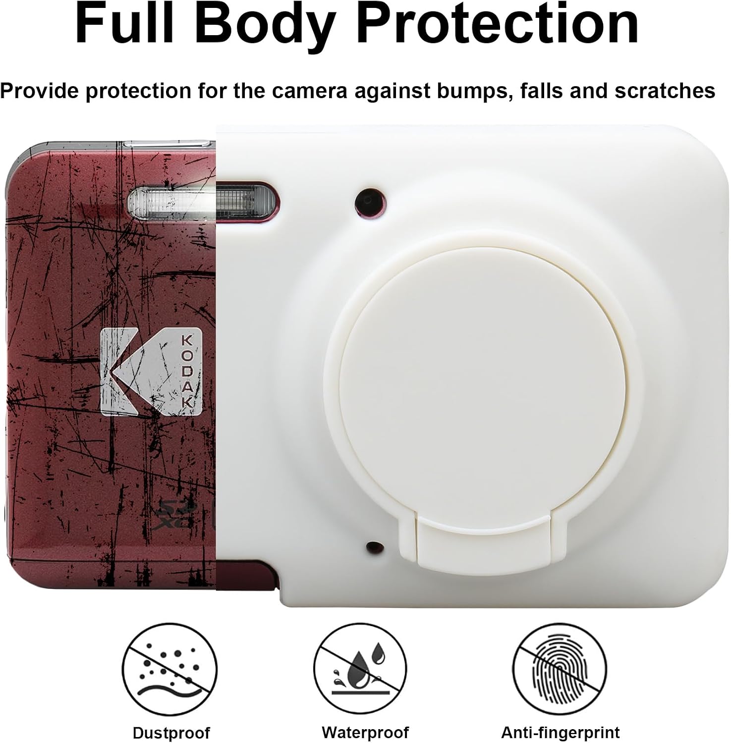 Detalle de BOVKE Silicone Case for Kodak PIXPRO FZ55 Digital Camera