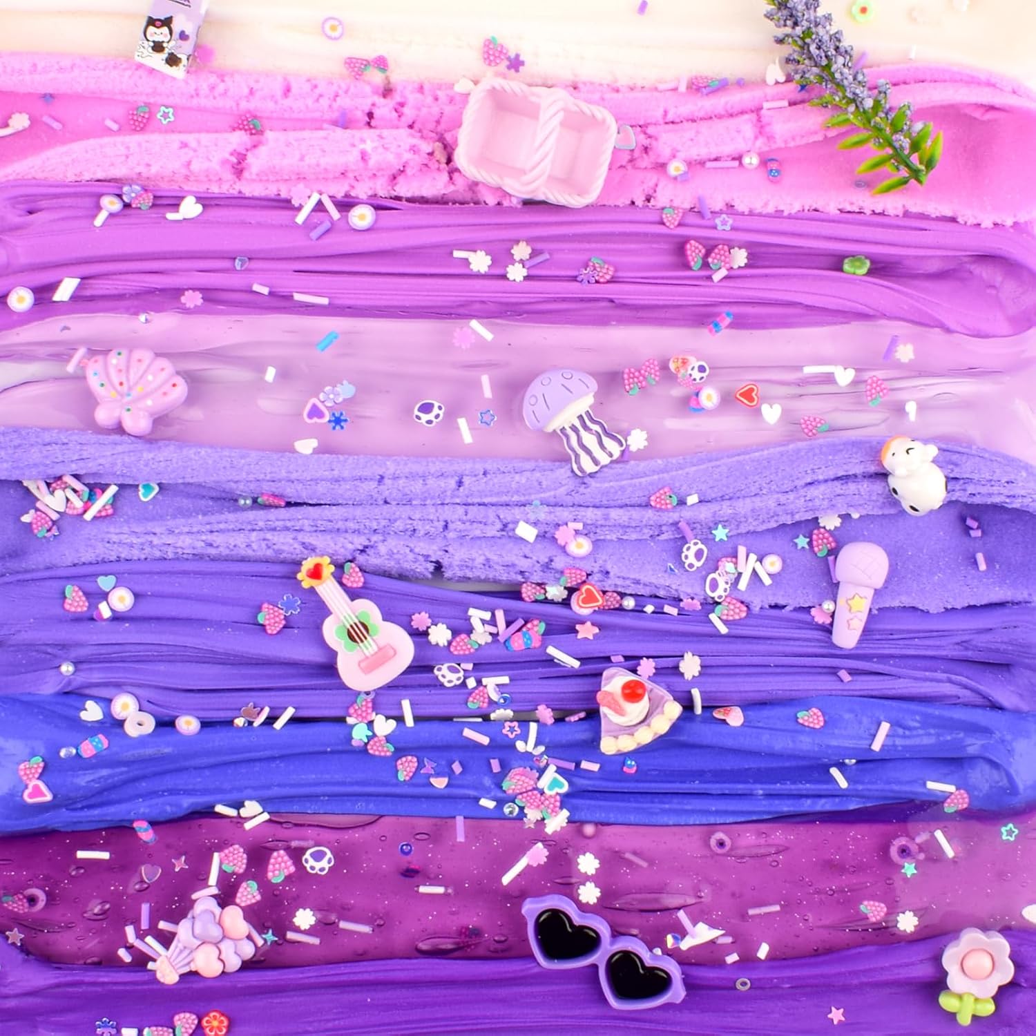 Thumbnail 2 de 6 Pack Slime Kit, Purple Dream Slime Kids: Cloud Butter, Clear Slime & Accessories for Creative Play