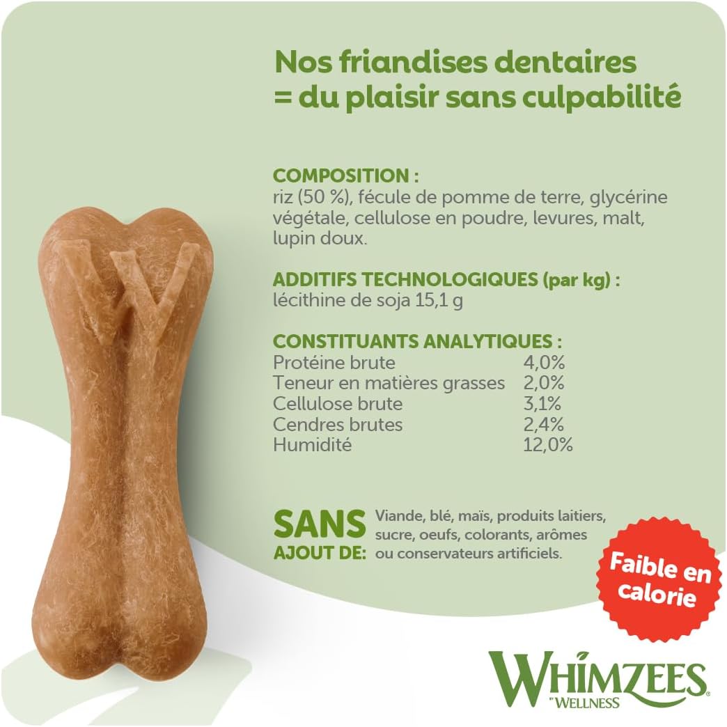 Detalle 2 de WHIMZEES Boîte de Variété L, 30 Pièces – Friandises dentaires naturelles pour Chiens de Grande Taille (Taille L)