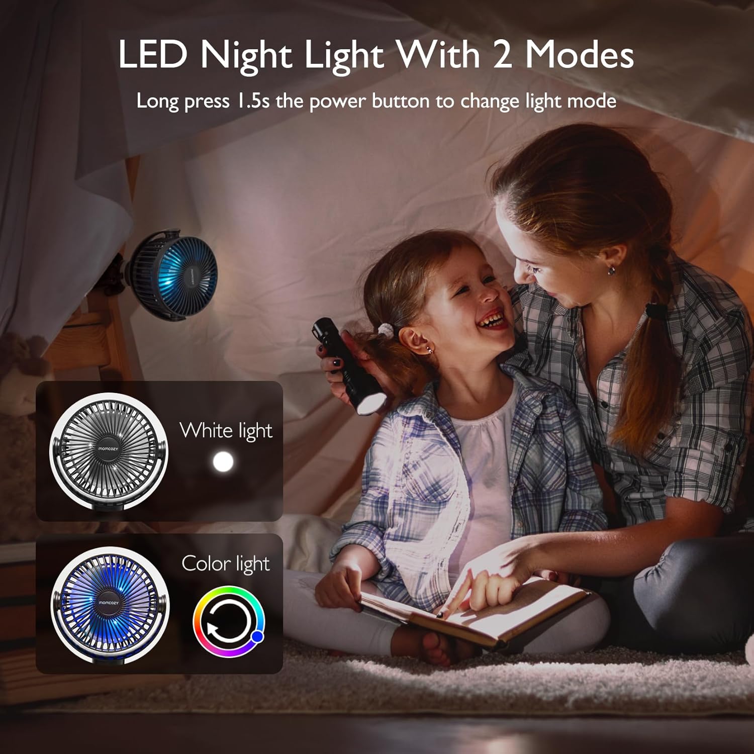 Thumbnail 5 de Momcozy Portable Stroller Fan 8000mAh ⏳🧊👶?