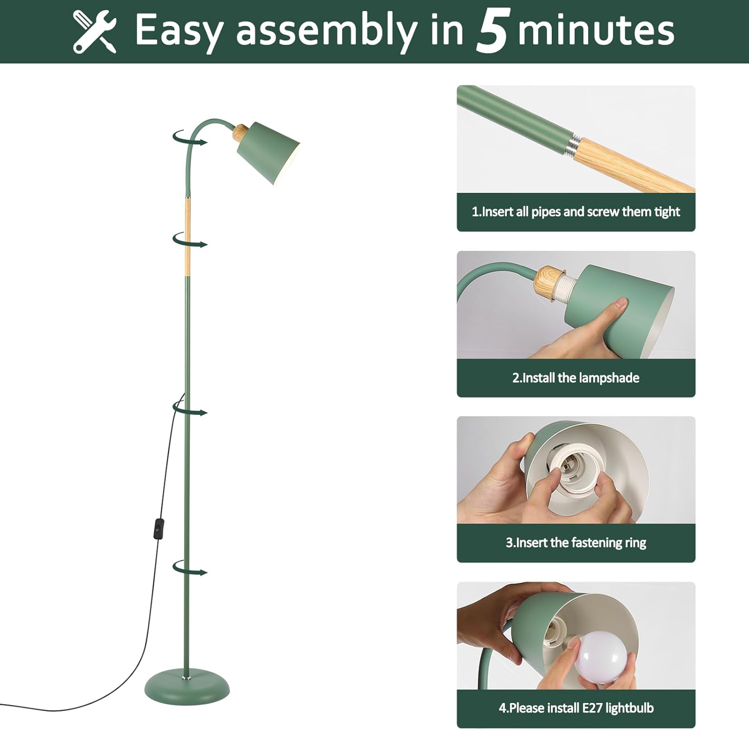 Thumbnail 6 de ANTENLICHT VILI lampada a stelo 159 cm