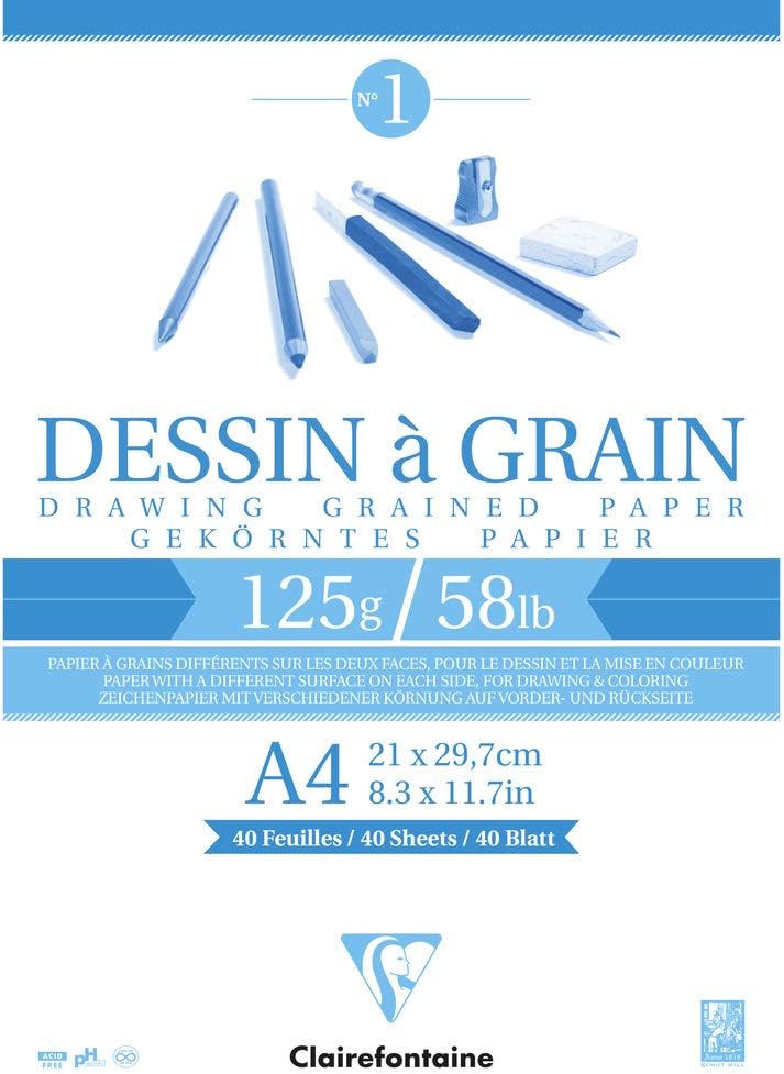 Thumbnail 4 de Clairefontaine 96624AMZC Bloc A4 30 f. 180g 📄