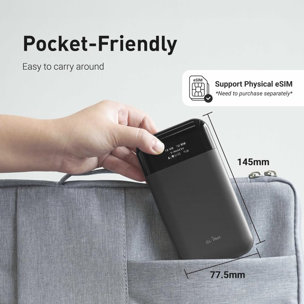 Detalle 2 de GL.iNet GL-E750V2 (MUDI) 7000mAh Portable Hotspot