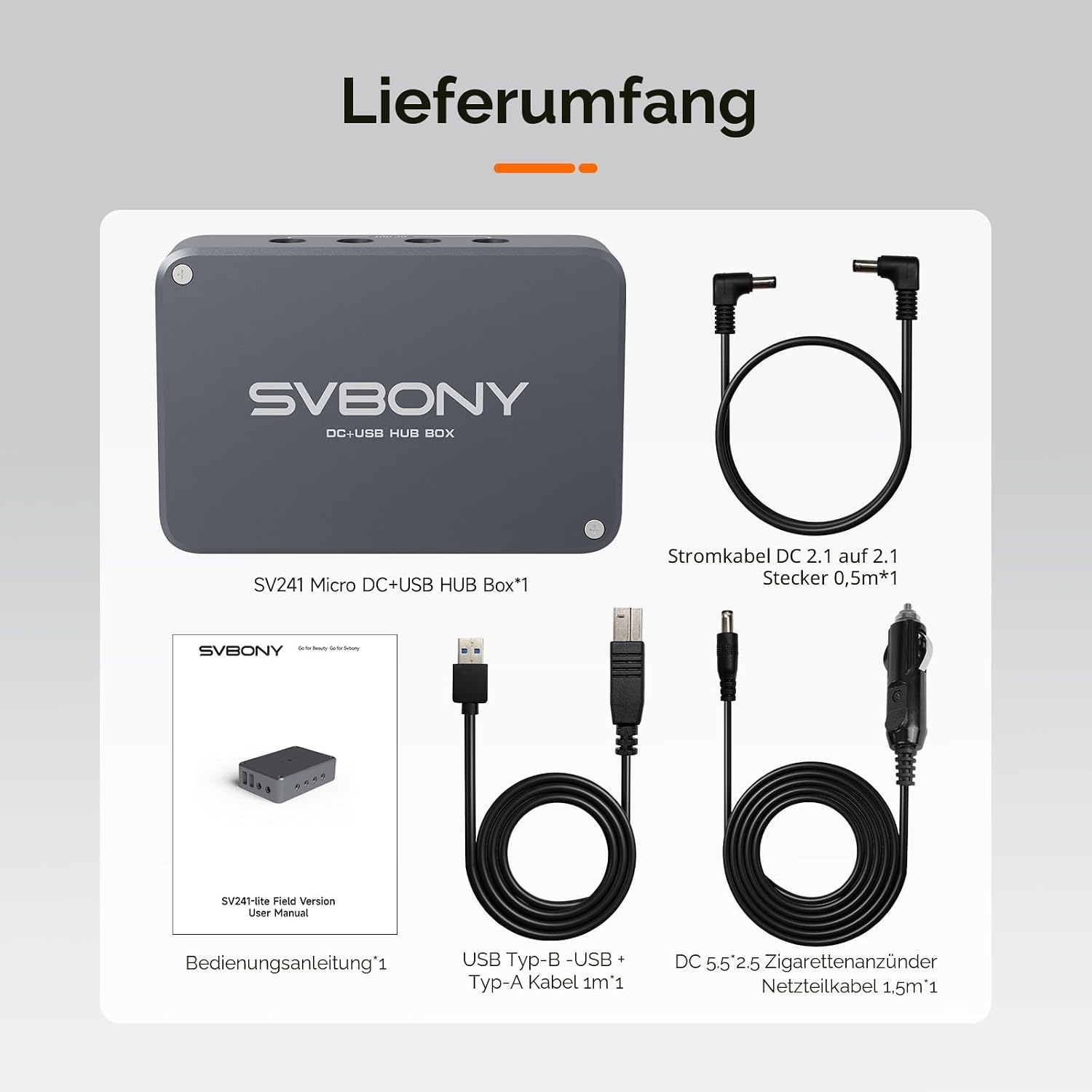 Detalle de SVBONY SV241 Astronomie USB Steuerhub (Astro Powerbox) mit 6x DC, USB3.1, USB2.0 & USB-C