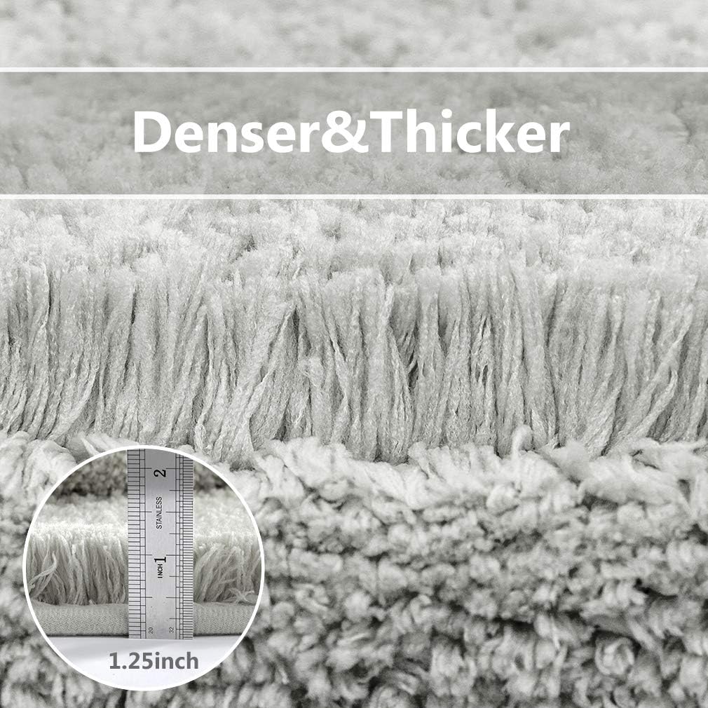 Thumbnail 2 de VANZAVANZU Lot de Tapis de Bain Antidérapants épais 50 x 80 cm + Tapis Contour WC 50 x 60 cm – Gris clair
