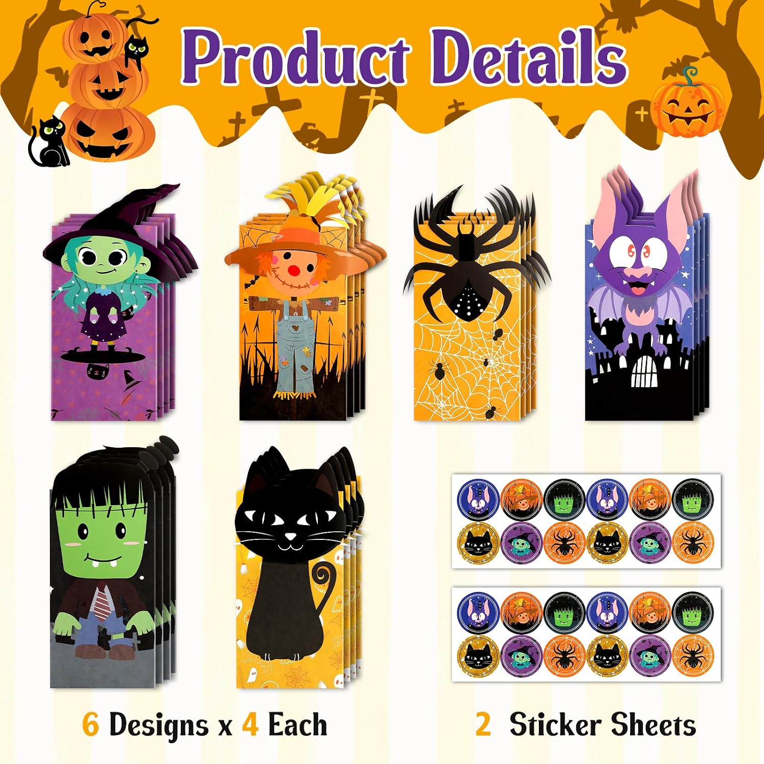 Detalle de Halloween Treat Bags 24-Pack