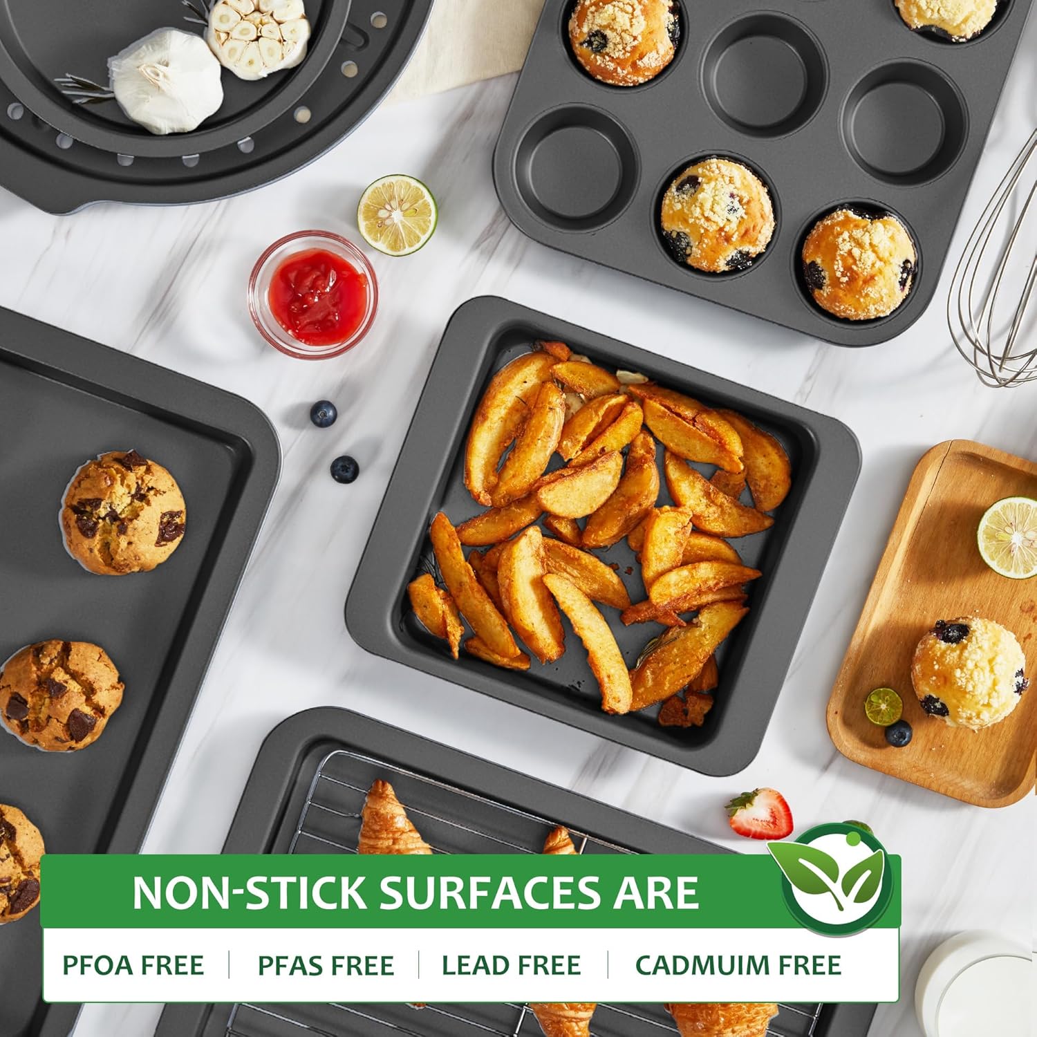Thumbnail 6 de HONGBAKE Bakeware Sets 10-Piece