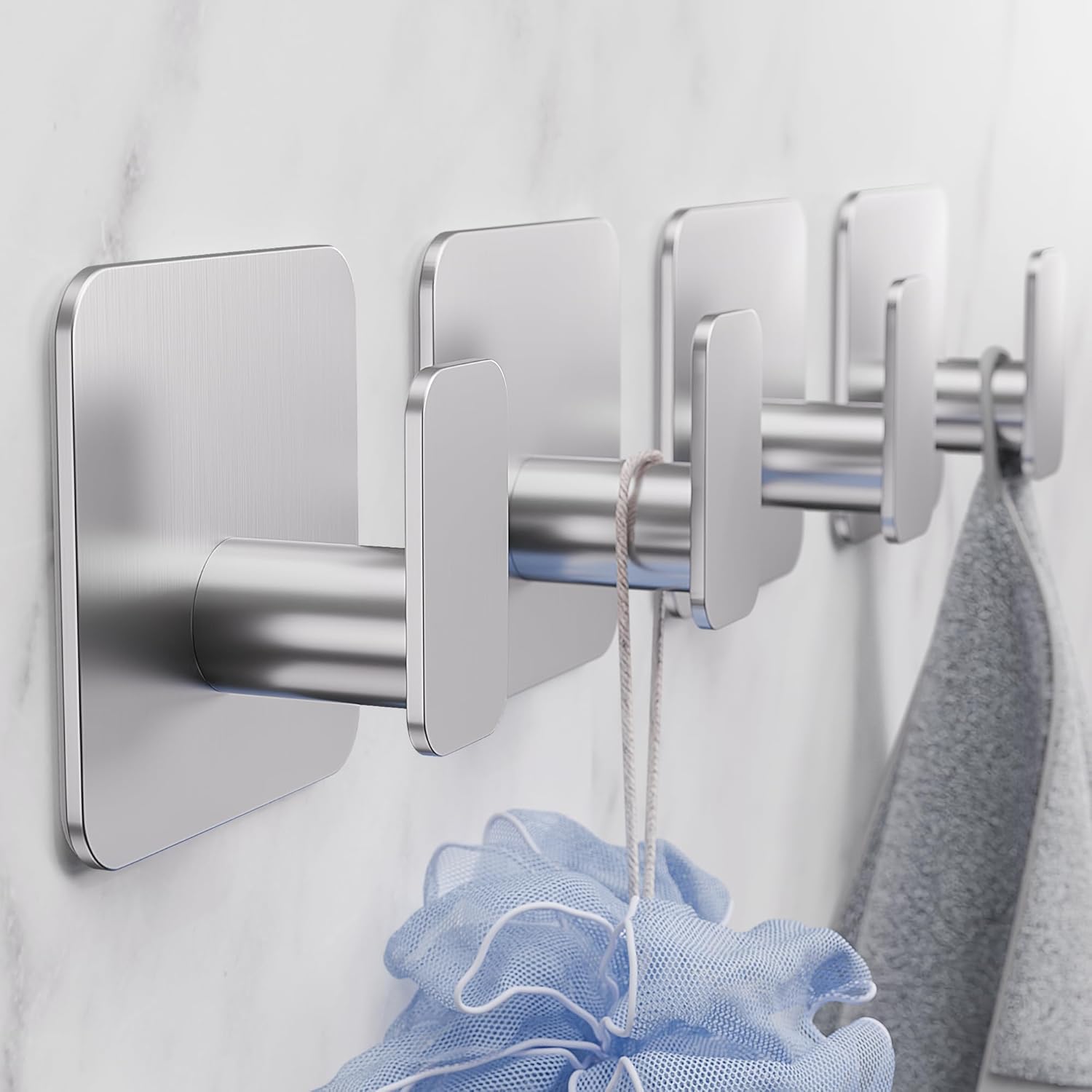 Thumbnail 1 de Aikzik Large Self Adhesive Hooks 4 Pack 10kg