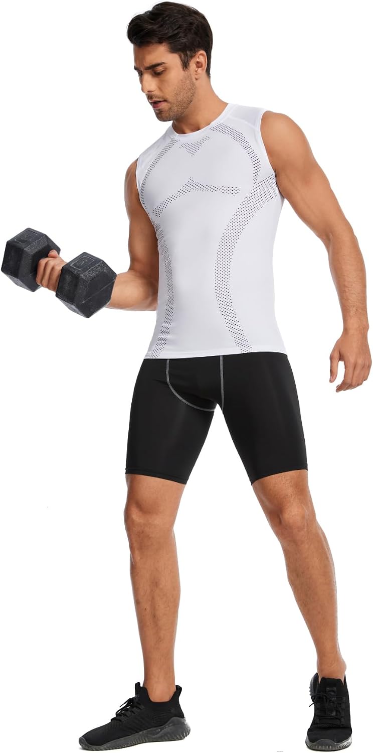 Thumbnail 4 de AMZSPORT Canotta Compressione Uomo Maglia Senza Maniche