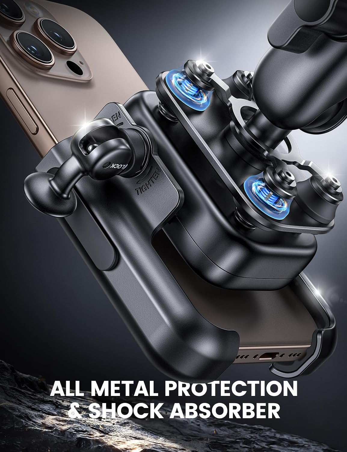 Thumbnail 1 de Lamicall All-Metal Motorcycle Phone Mount Holder with Extendable Arm