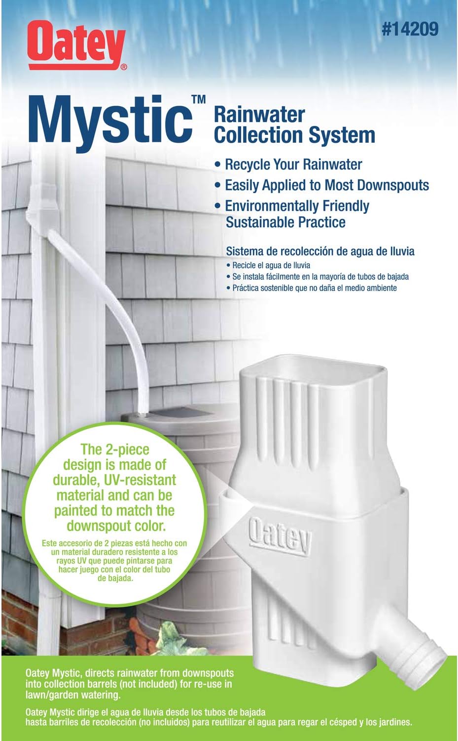 Detalle 2 de Oatey Rainwater Collection System, White