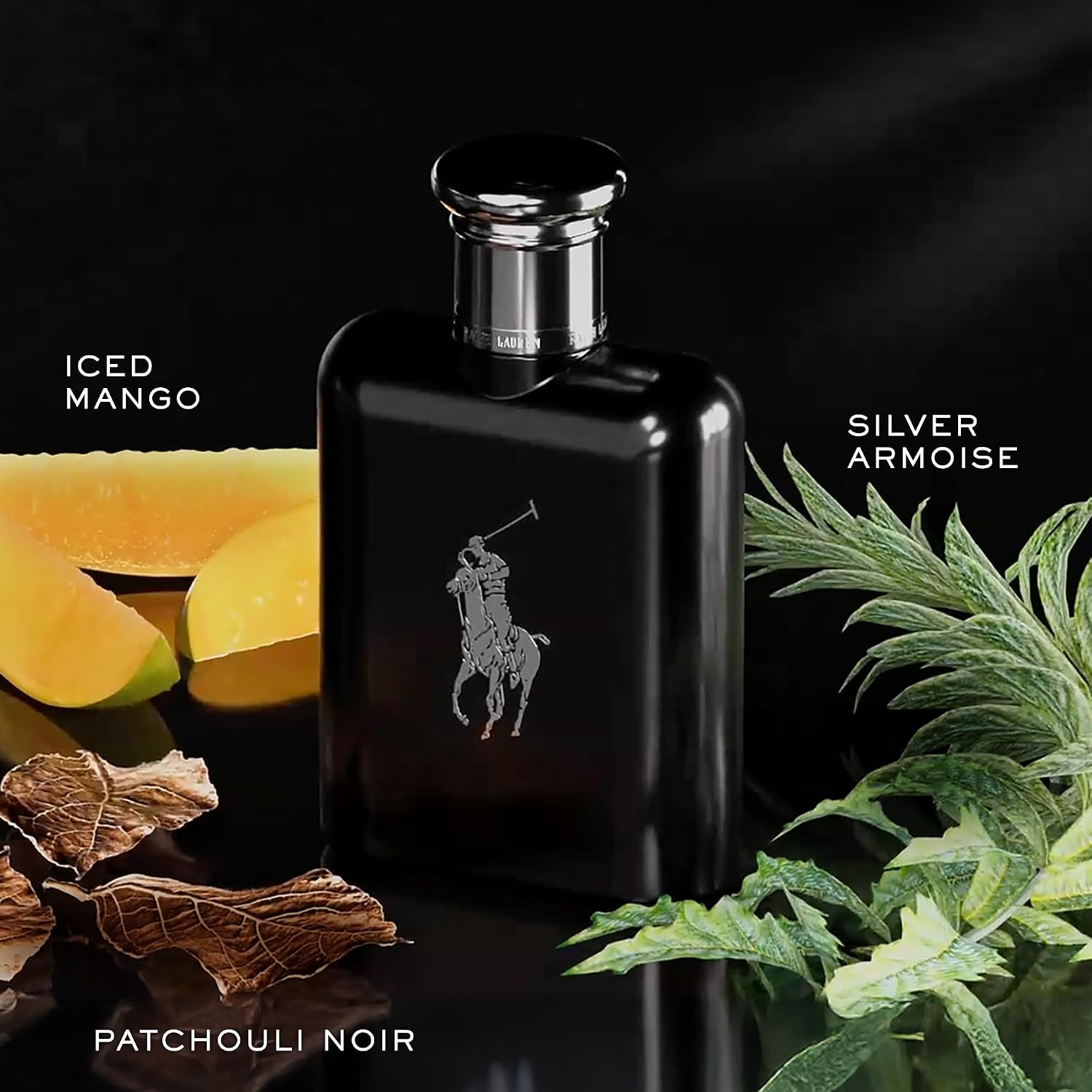 Detalle 2 de Ralph Lauren 11788 Polo Black Eau de Toilette for Men, Woody Fresh Scent
