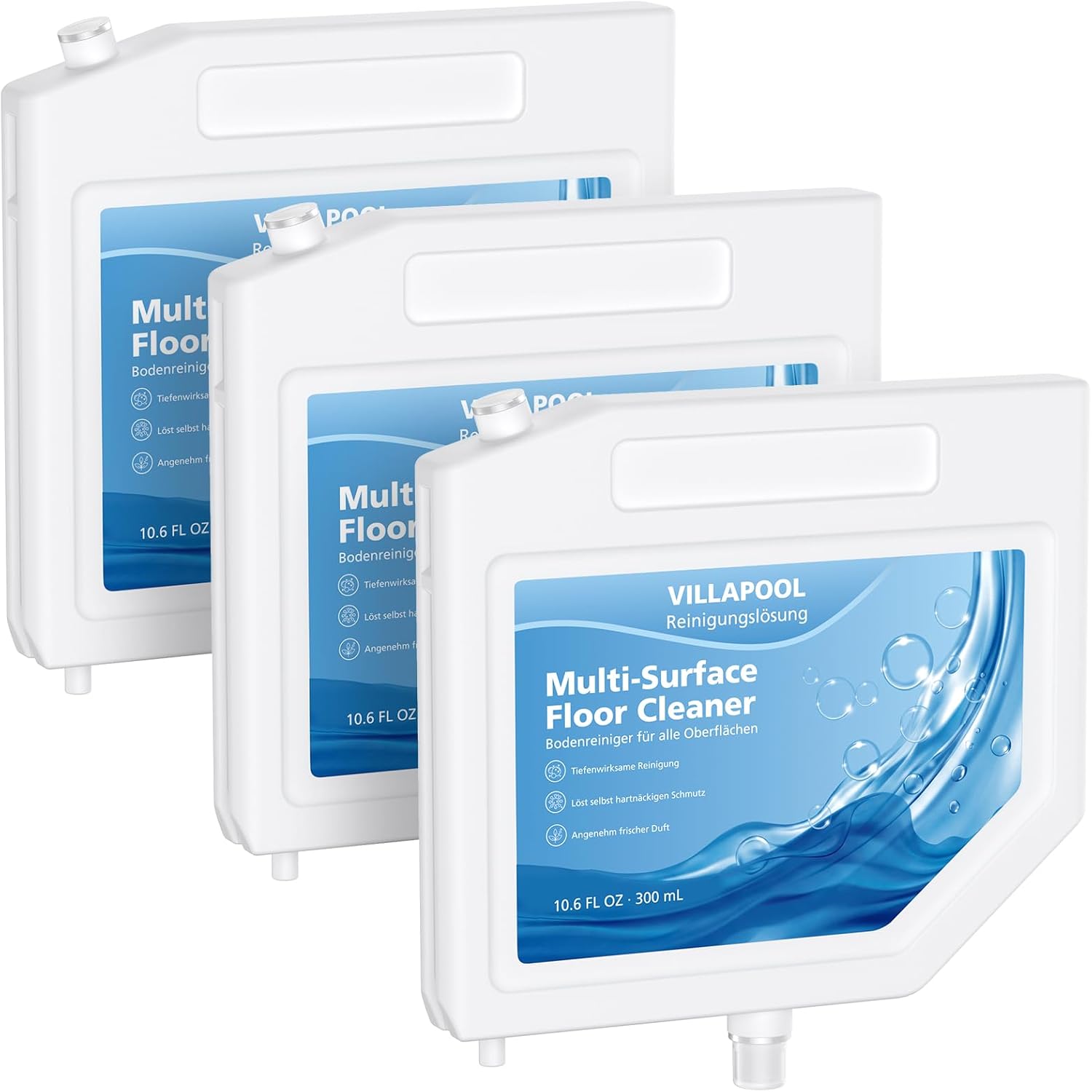 Detalle de VILLAPOOL vloerreiniger 3 × 300 ml voor Dreame L10s Ultra en S10