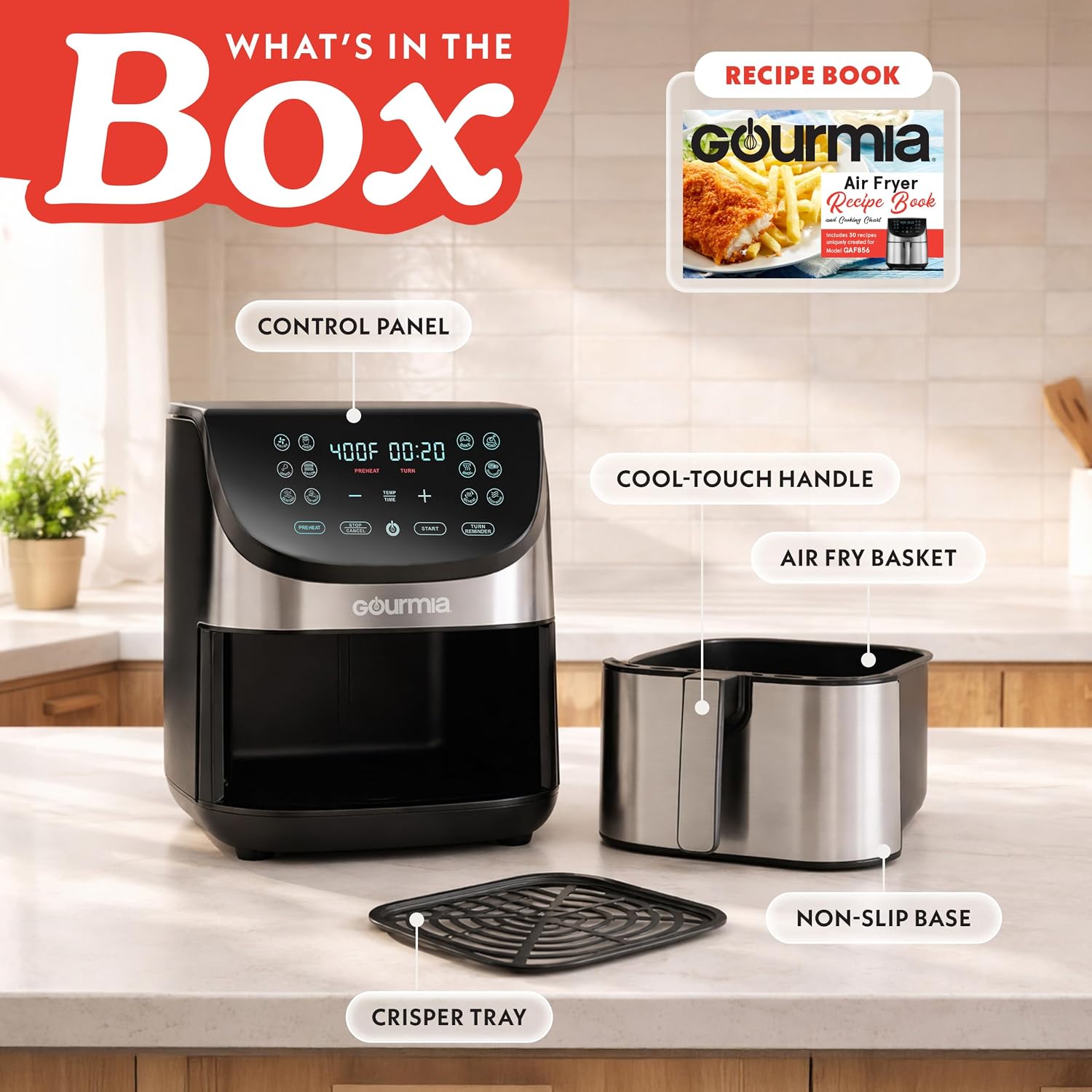 Thumbnail 5 de Gourmia Air Fryer 8 Qt
