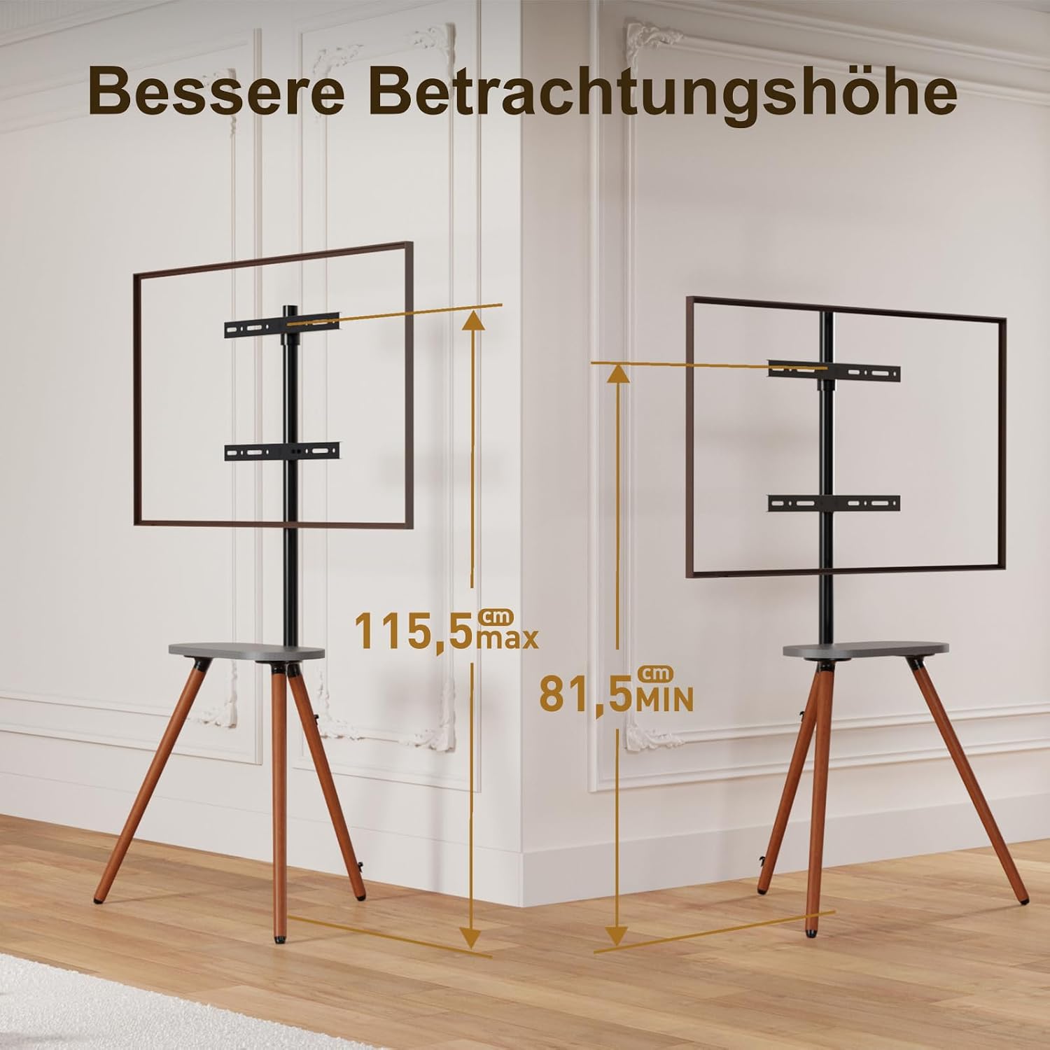 Detalle de ECOTINY TV staffelei 43–65 Zoll, bis 35 kg